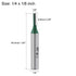uxcell Router Bit 1/4" Shank 1/8" Cutting Dia Single Straight Flutes Carbide for Woodworking Milling Cutter Tool Green 2 Pcs...